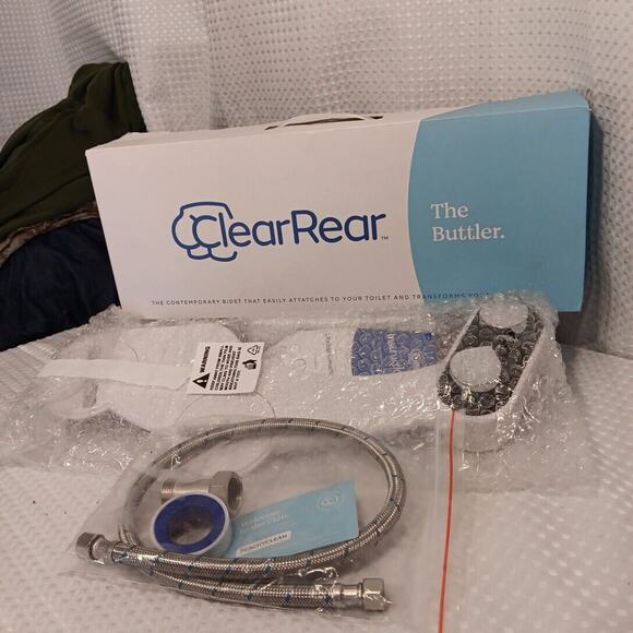 Clear Rear Bidet Attachment for Toilet Elevate Your Bathroom Self-Cleaning NOB - Picture 2 of 5